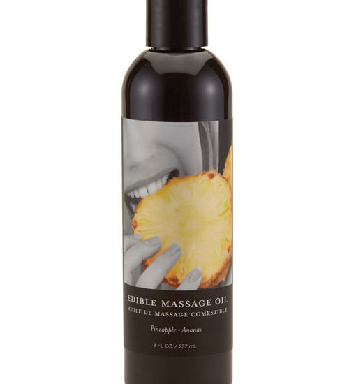 Earthly Body Edible Massage Oil - 8 oz Pineapple