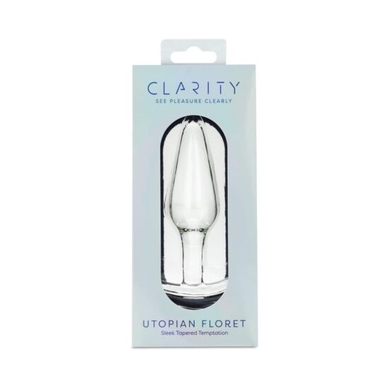 Clarity Utopian Floret Glass Dildo