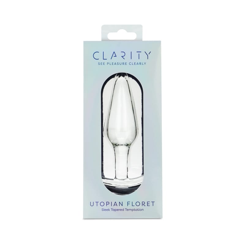 Clarity Utopian Floret Glass Dildo