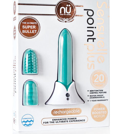 Nu Sensuelle Point Plus Rechargeable Bullet - Tiffany Blue