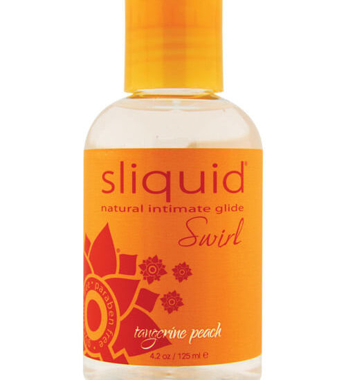 Sliquid Naturals Swirl Lubricant - 4.2 oz Tangerine Peach