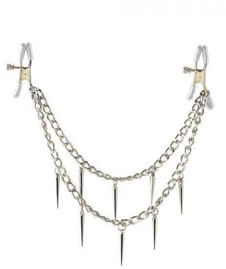Fetish Fantasy Rock Hard Nipple Clamps Silver