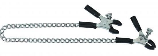 Spartacus Adjustable Nipple Clamps With Curved Chain