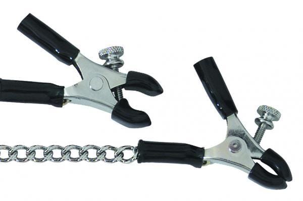 Spartacus Adjustable Nipple Clamps With Curved Chain - Image 3