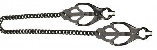 Black Butterfly Nipple Clamps With Chain