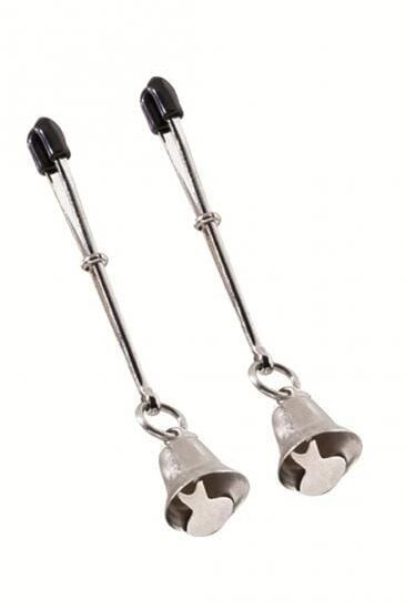 Bell Nipple Clamps Tweezer Style Rubber Tipped Adjustable