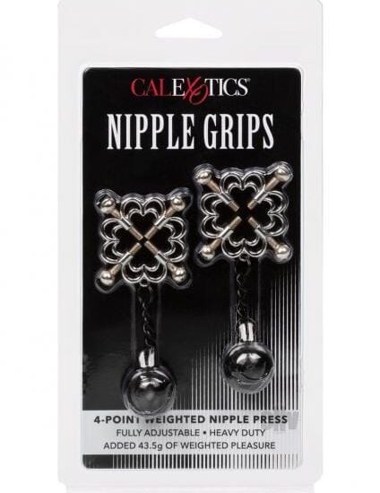 Nipple Grips 4-point Weighted Nipple Press - Silver
