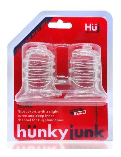 Hunky Junk Elong Nipsuckers - Clear